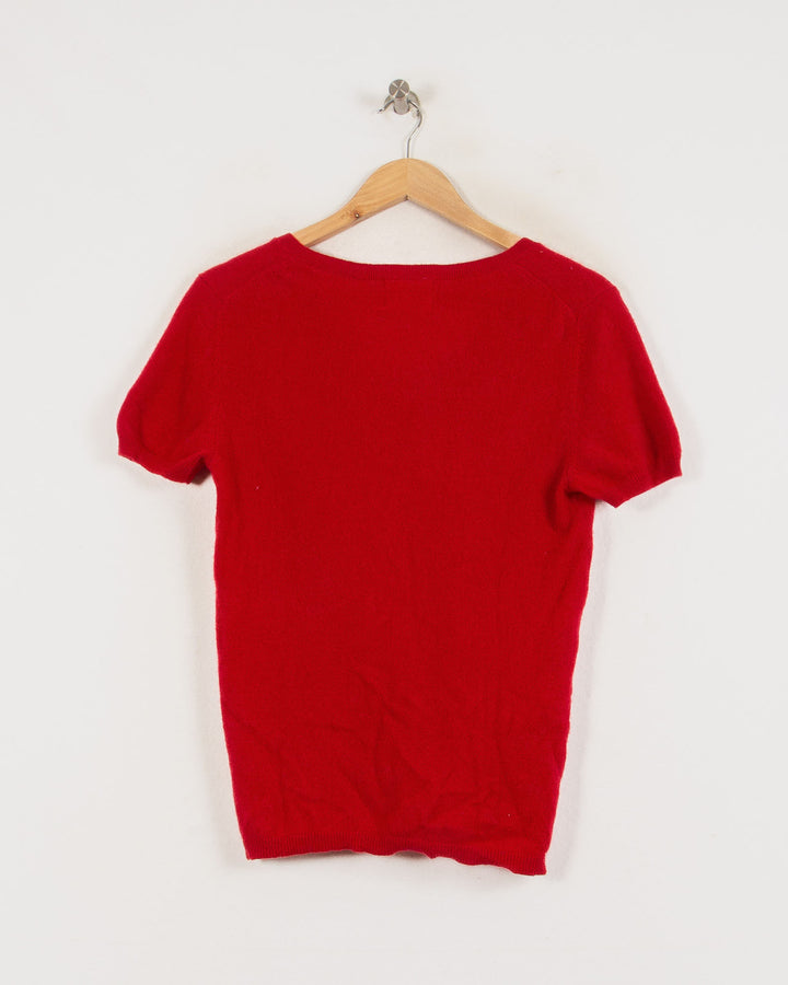 PERFECT CASHMERE COL V ROUGE