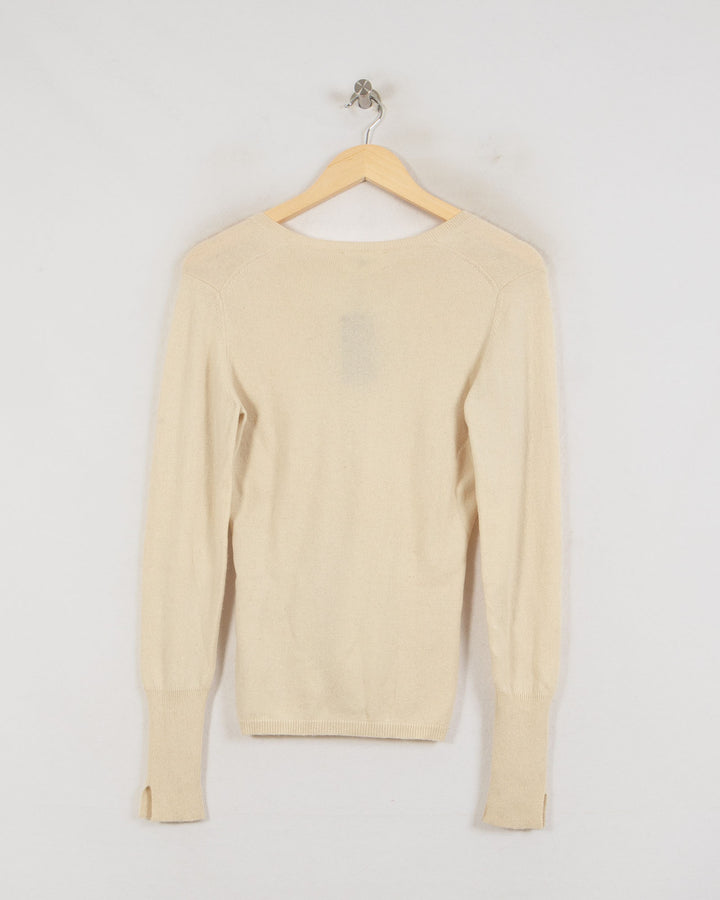 Eric Bompard Col V Beige