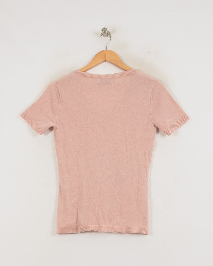 JUST CASHMERE COL V ROSE
