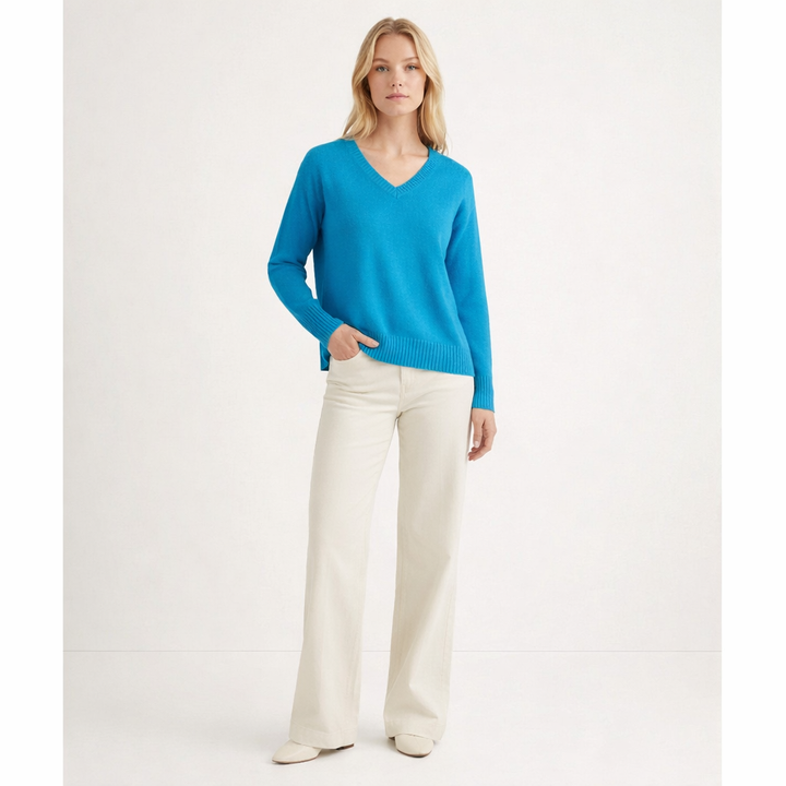 ERIC BOMPARD COL V BLEU
