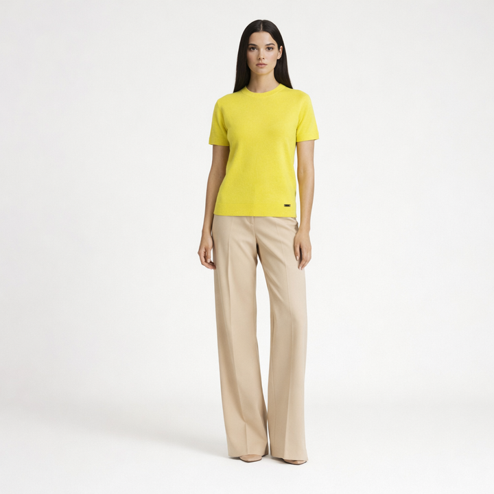 THE KOOPLES COL ROND JAUNE