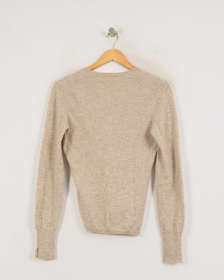 Eric Bompard Col V Beige