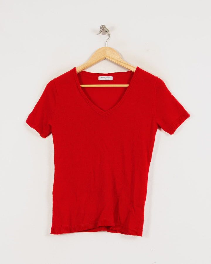 PERFECT CASHMERE COL V ROUGE