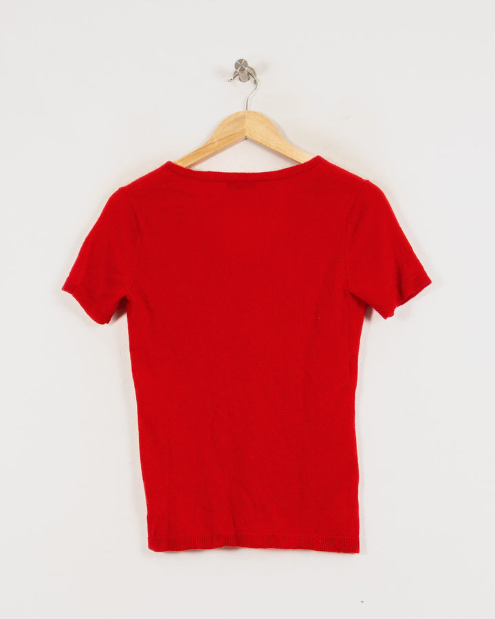 Perfect Cashmere Col V Rouge