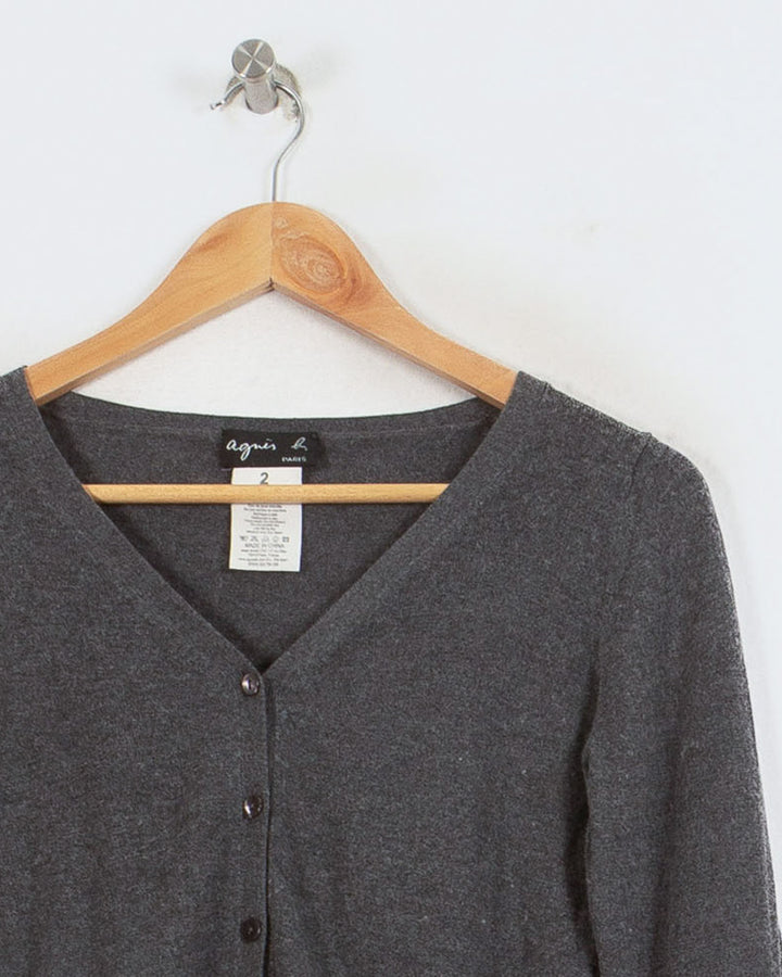 Cardigan cachemire femme gris Agnes B - seconde main Revivr (vue 2)