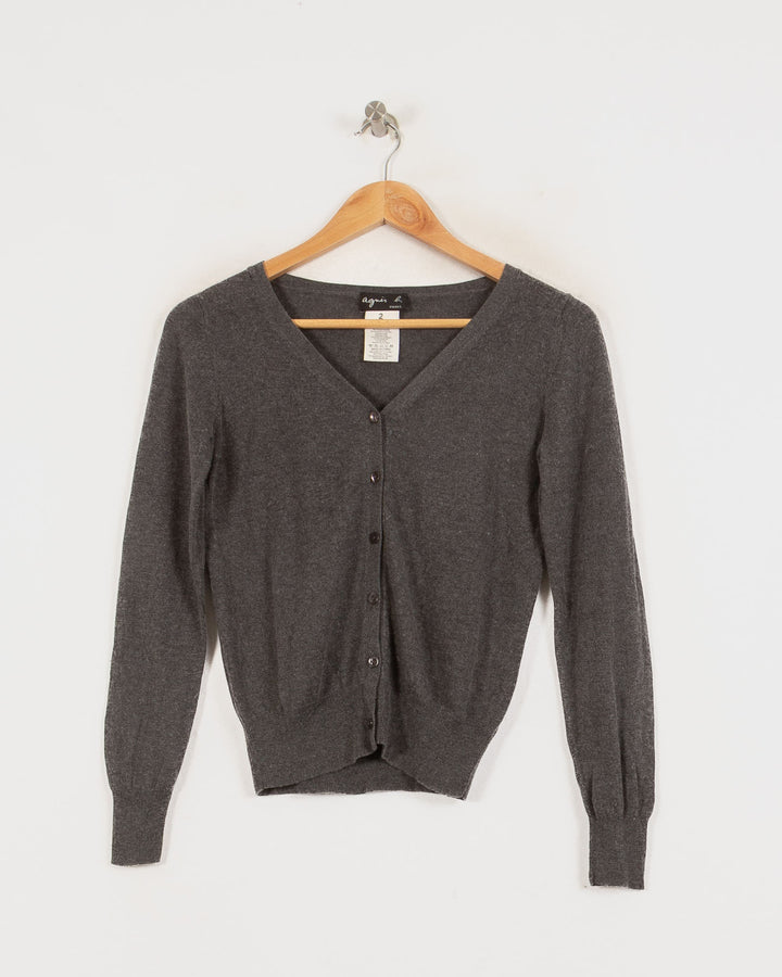 Cardigan cachemire femme gris Agnes B - seconde main Revivr (vue 3)