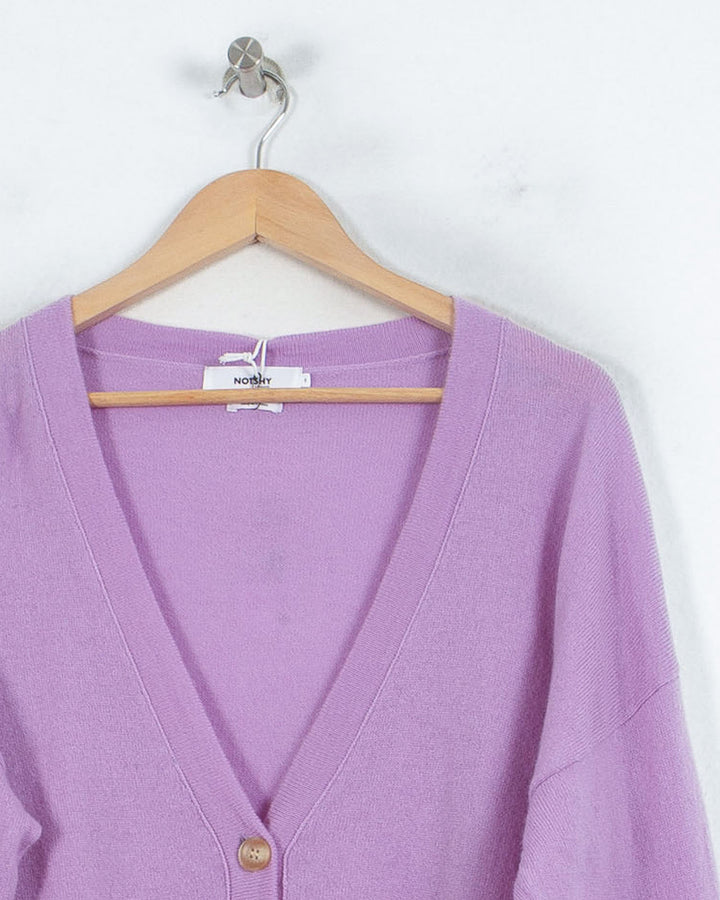 Not Shy Cardigan Violet