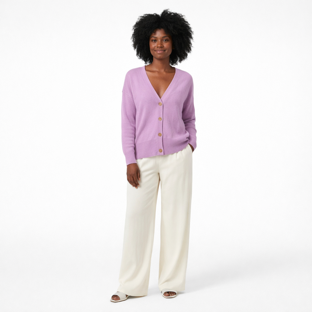 NOT SHY CARDIGAN VIOLET