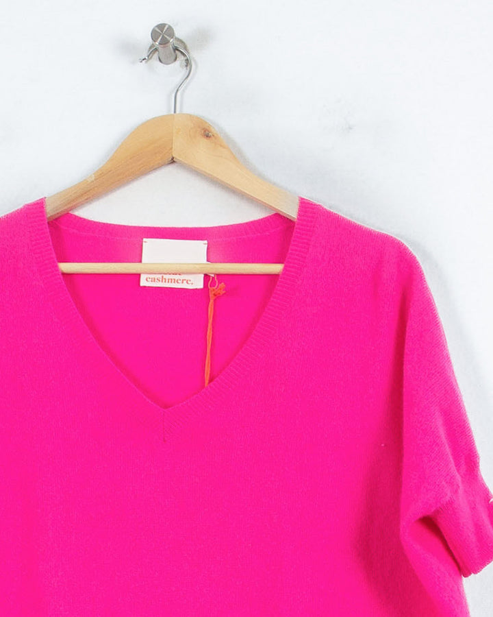Pull Col V cachemire femme rose Absolut Cashmere - seconde main Revivr (vue 2)