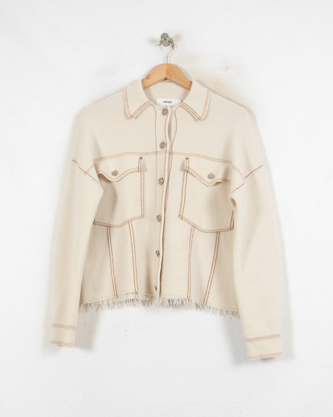 Not Shy Cardigan Beige