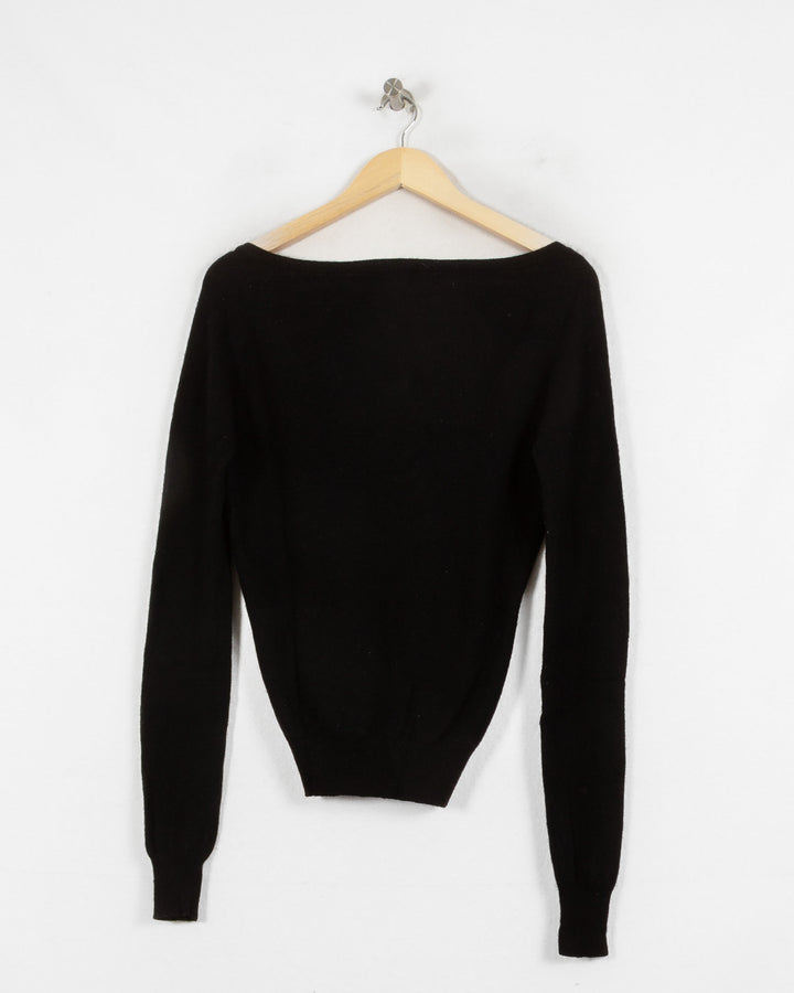 ABSOLUT CASHMERE CARDIGAN NOIR