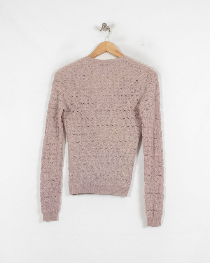Cardigan cachemire femme beige Eric Bompard - seconde main Revivr (vue 4)