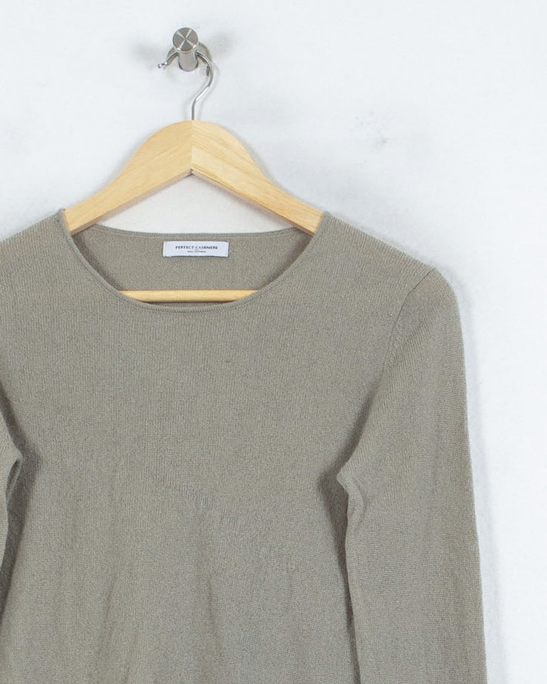 PERFECT CASHMERE COL ROND GRIS