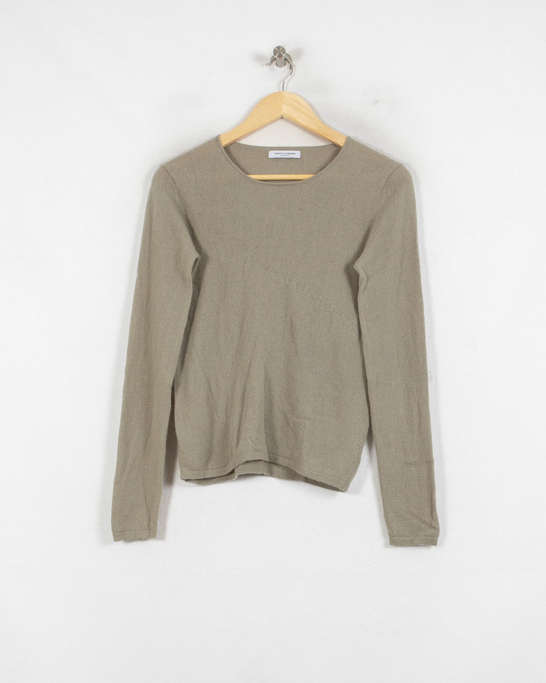 Perfect Cashmere Col Rond Gris
