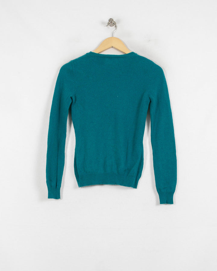 Pull Col Rond cachemire femme vert - seconde main Revivr (vue 4)