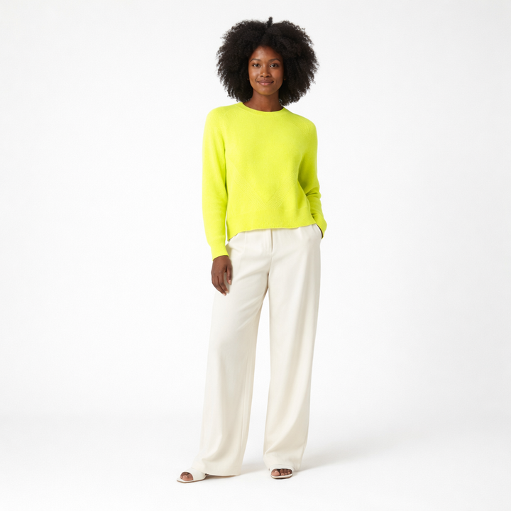 ABSOLUT CASHMERE COL ROND VERT