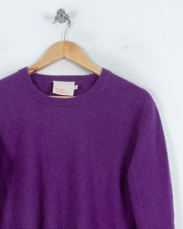 Pull Col Rond cachemire femme violet Absolut Cashmere - seconde main Revivr (vue 2)