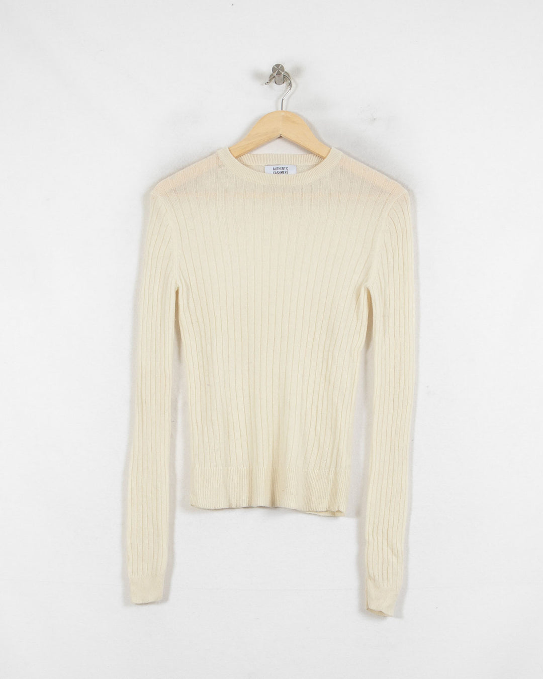 AUTHENTIC CASHMERE COL ROND BEIGE