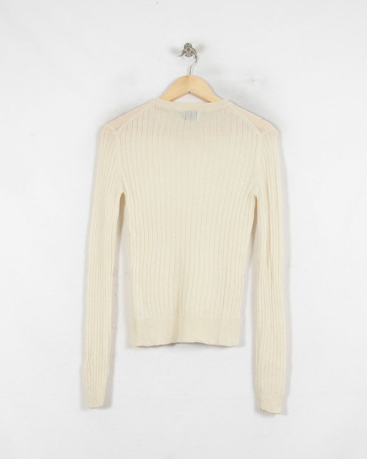 AUTHENTIC CASHMERE COL ROND BEIGE