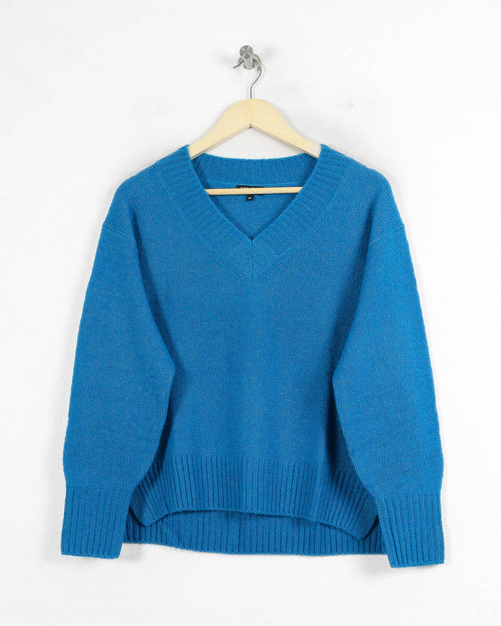 AUTRES COL V BLEU