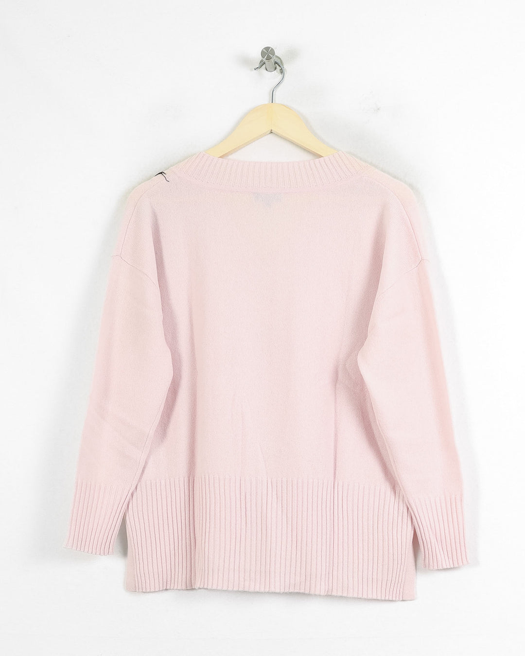 Pull Col V cachemire femme rose - seconde main Revivr (vue 4)
