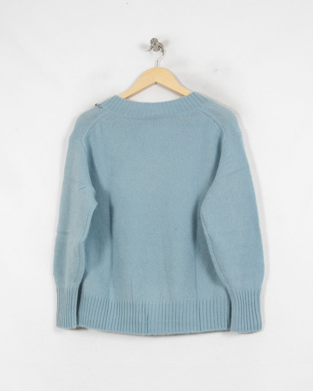 Pull Col V cachemire femme bleu - seconde main Revivr (vue 4)