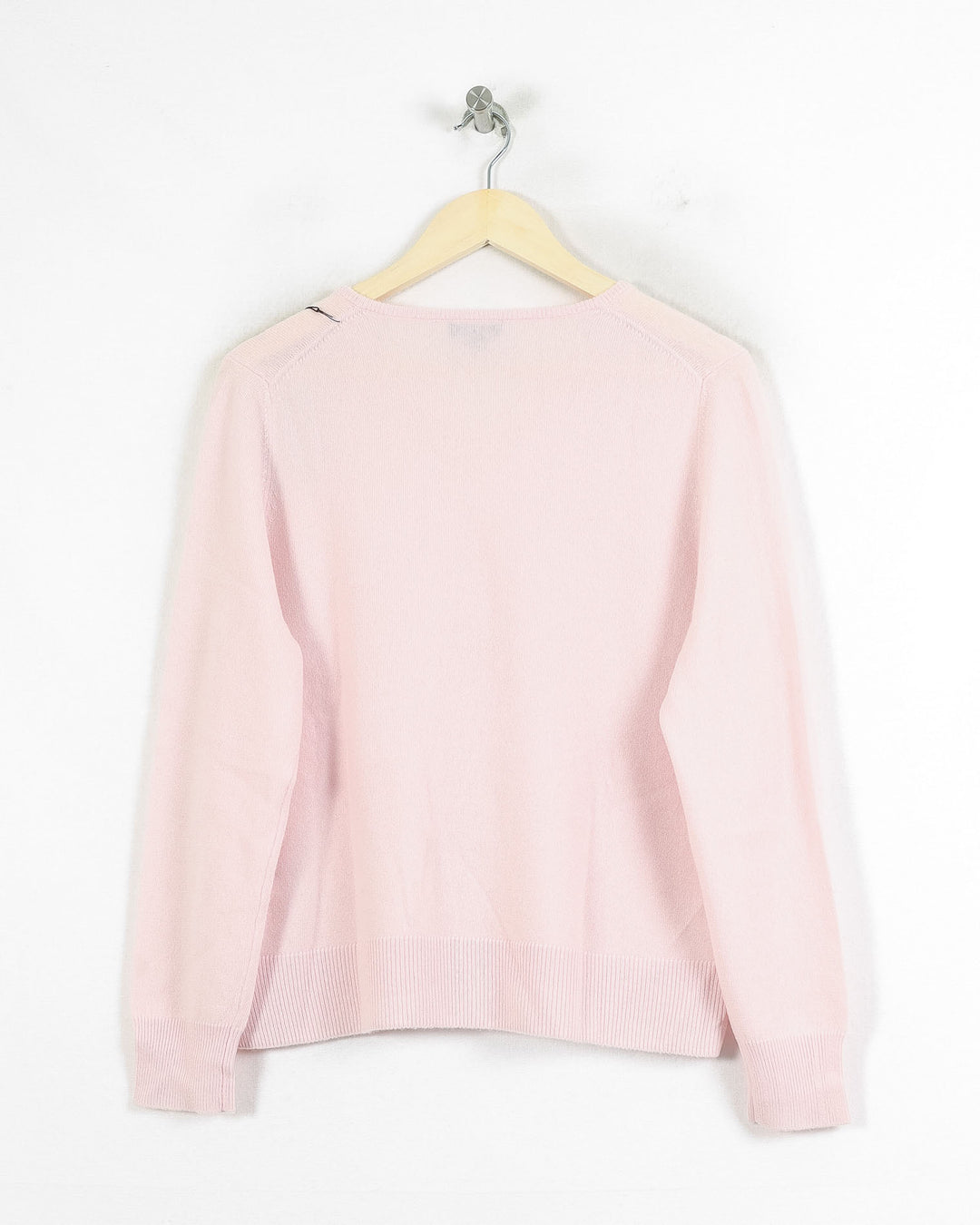 Pull Col V cachemire femme rose - seconde main Revivr (vue 4)