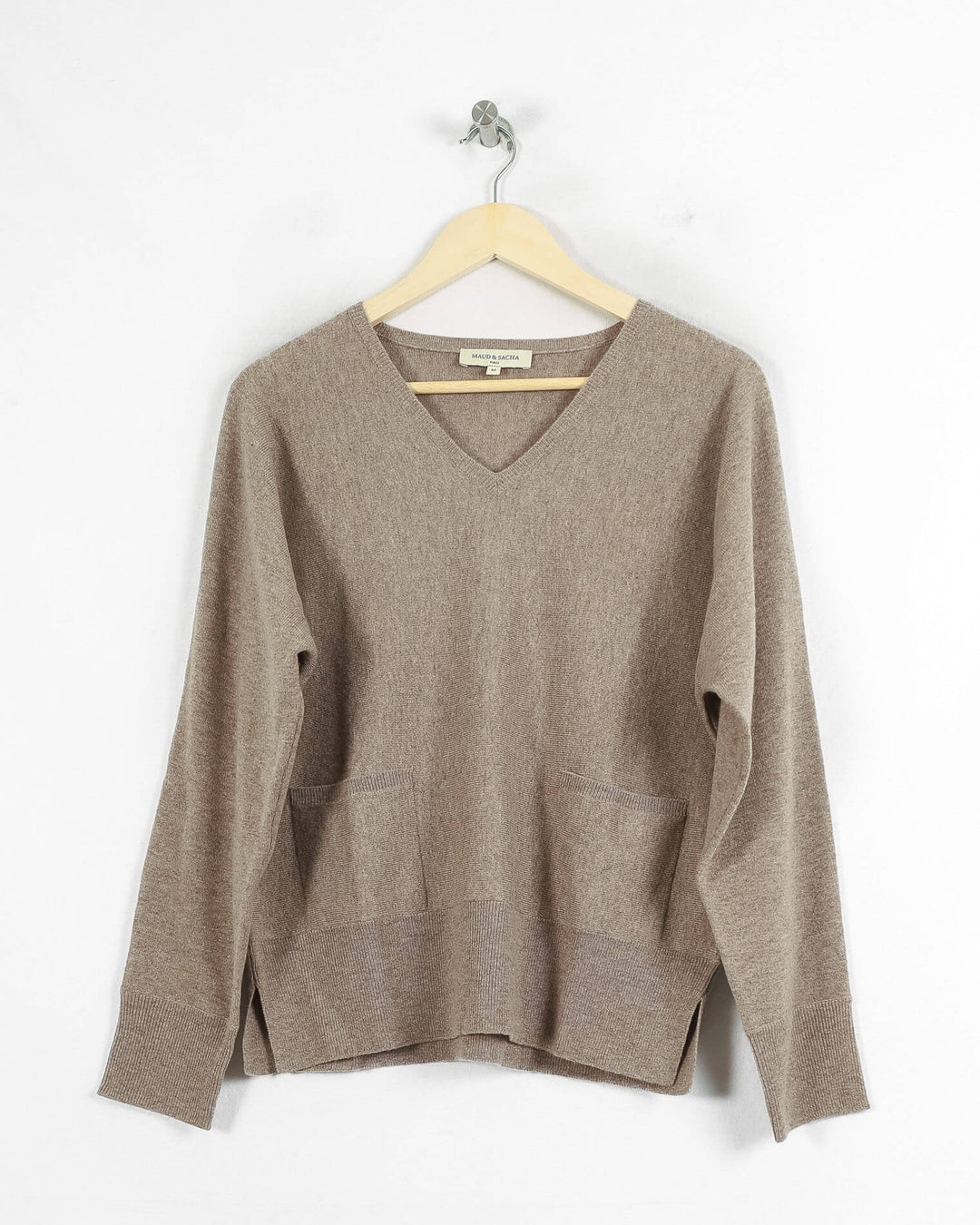 AUTRES COL V BEIGE