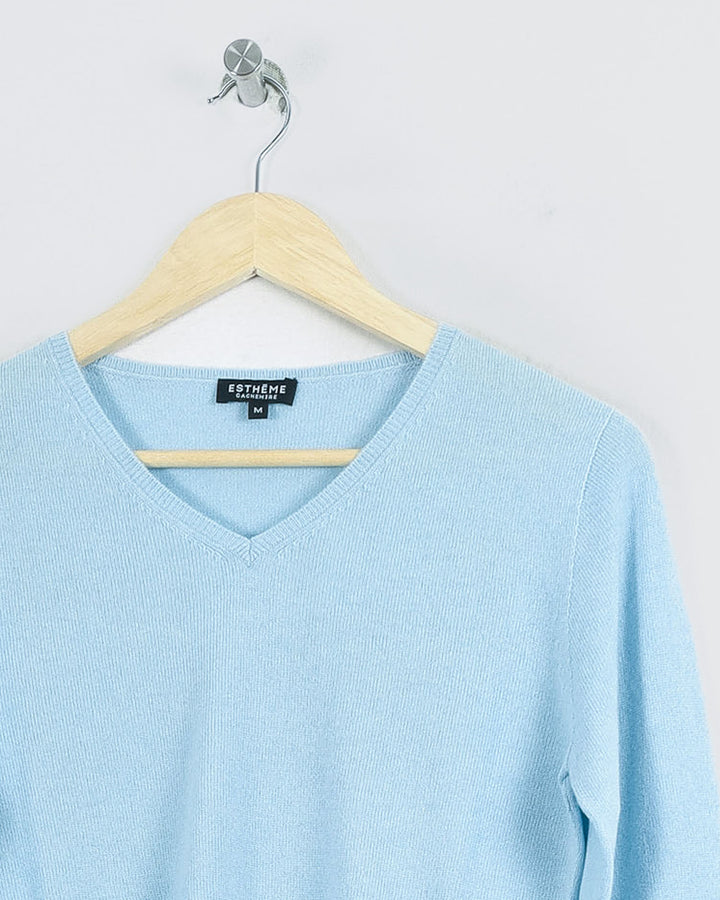 Estheme Col V Bleu