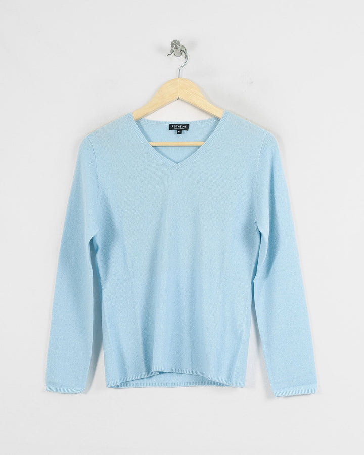 Estheme Col V Bleu