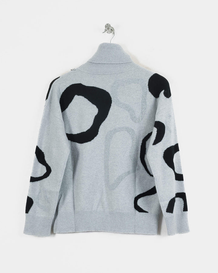 Doree Cachemire Col Roulé Gris