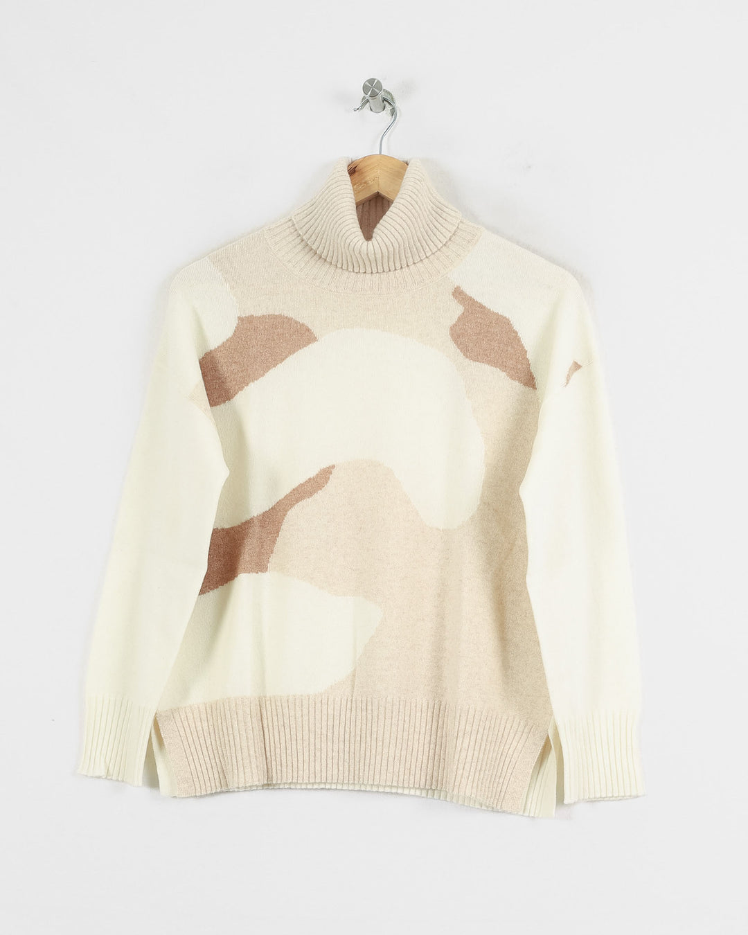 Charming Smile Col Roulé Beige