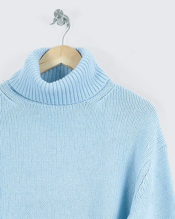 Estheme Col Roulé Bleu