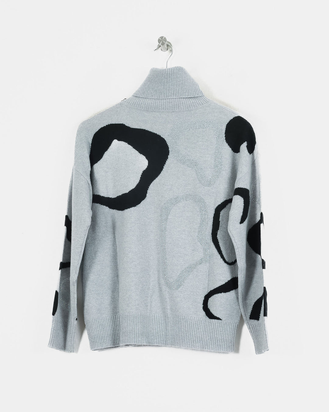 Doree Cachemire Col Roulé Gris