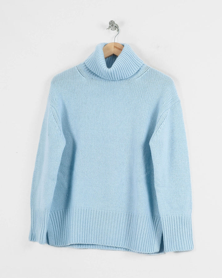 Estheme Col Roulé Bleu