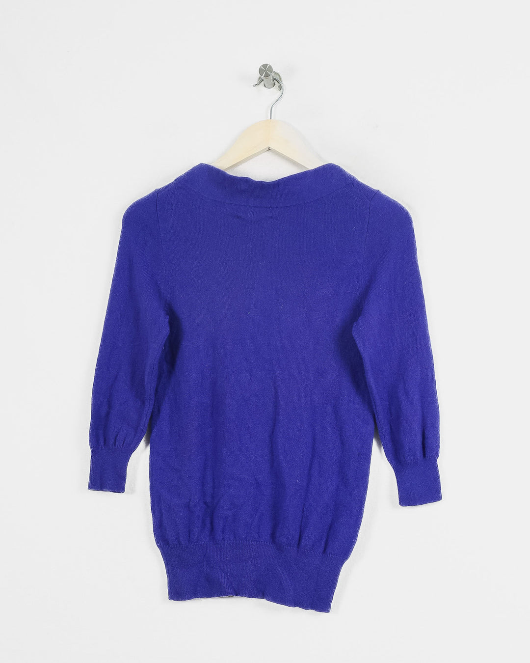 Cachemire Italien Col Rond Violet