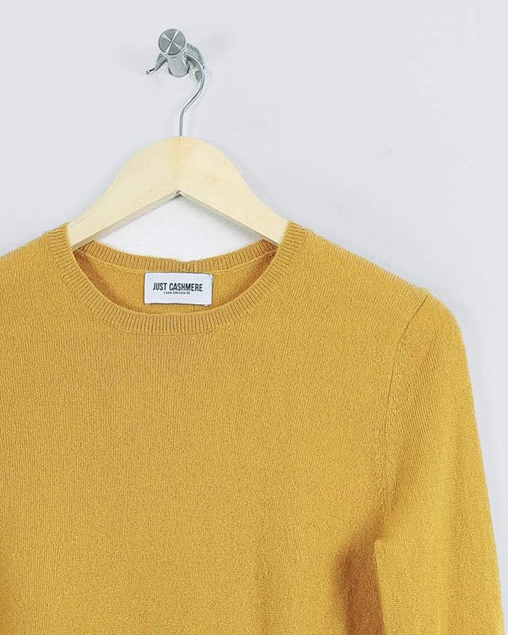 Just Cashmere Col Rond Jaune