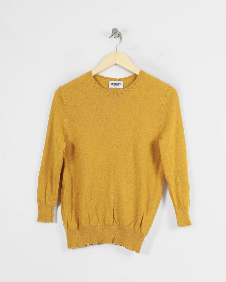 Just Cashmere Col Rond Jaune
