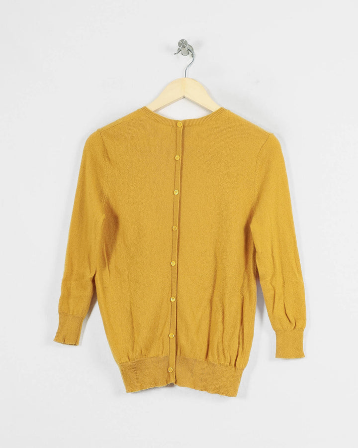 Just Cashmere Col Rond Jaune