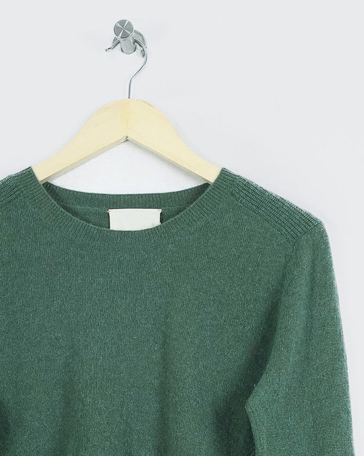 Absolut Cashmere Col Rond Kaki