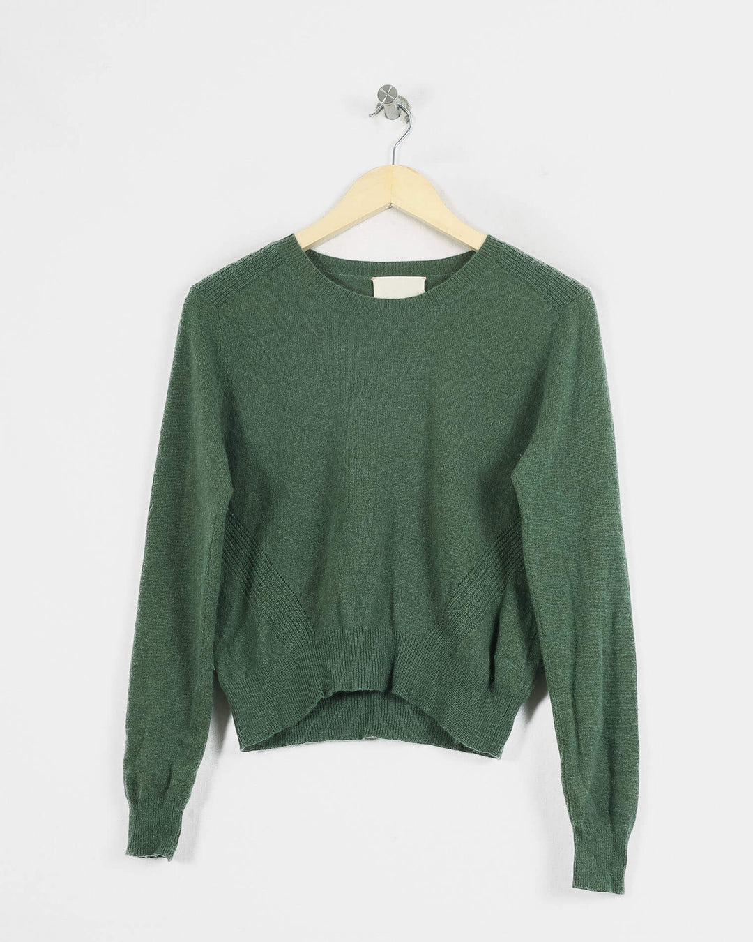 Absolut Cashmere Col Rond Kaki