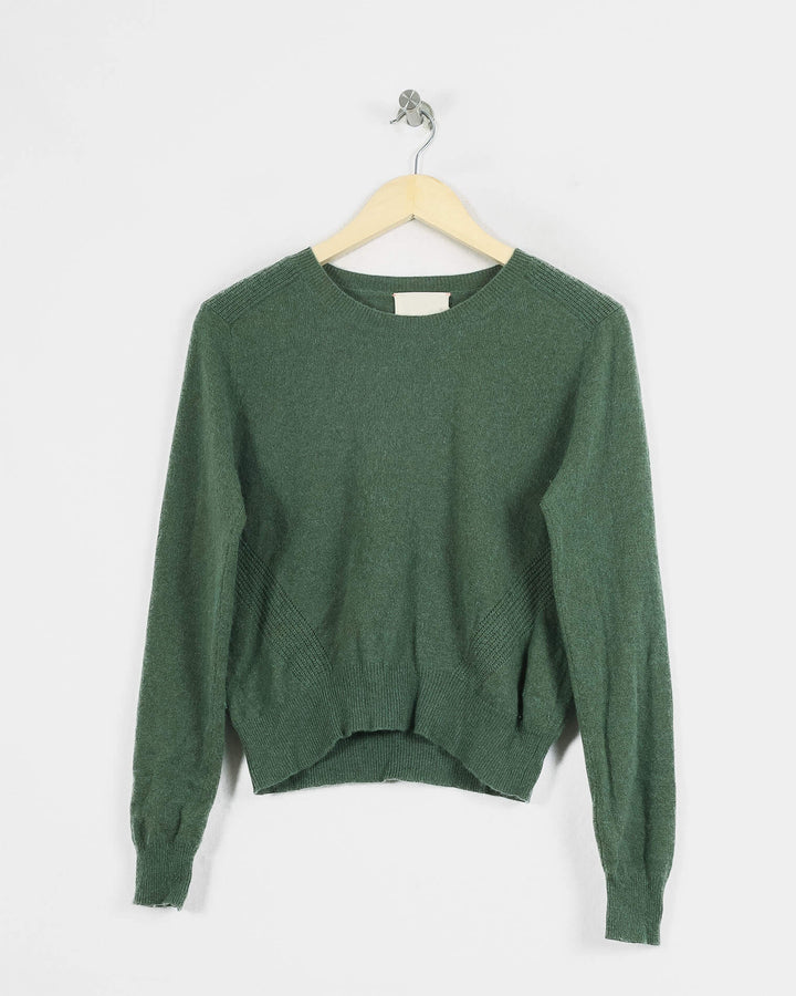 Absolut Cashmere Col Rond Kaki