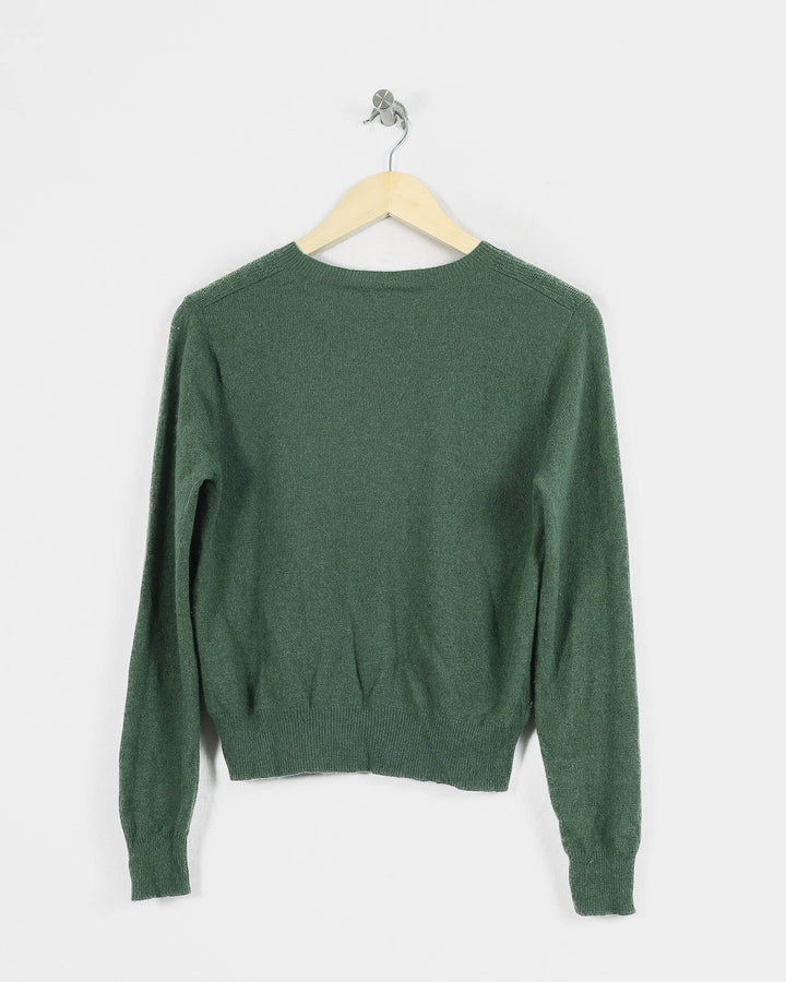 Absolut Cashmere Col Rond Kaki
