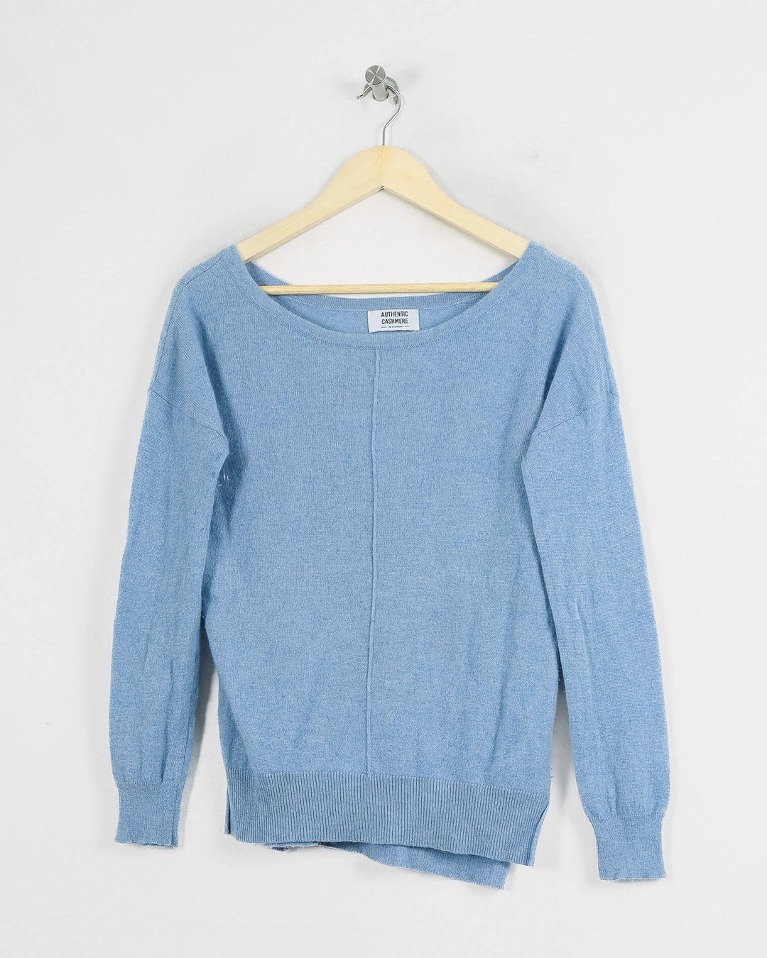Authentic Cashmere Col Rond Bleu