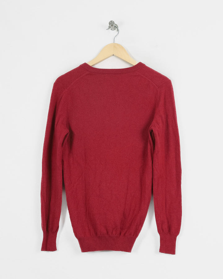 Eric Bompard Col V Rouge