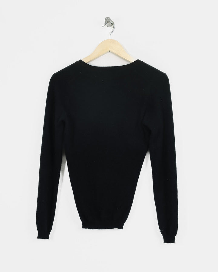 Eric Bompard Col V Noir