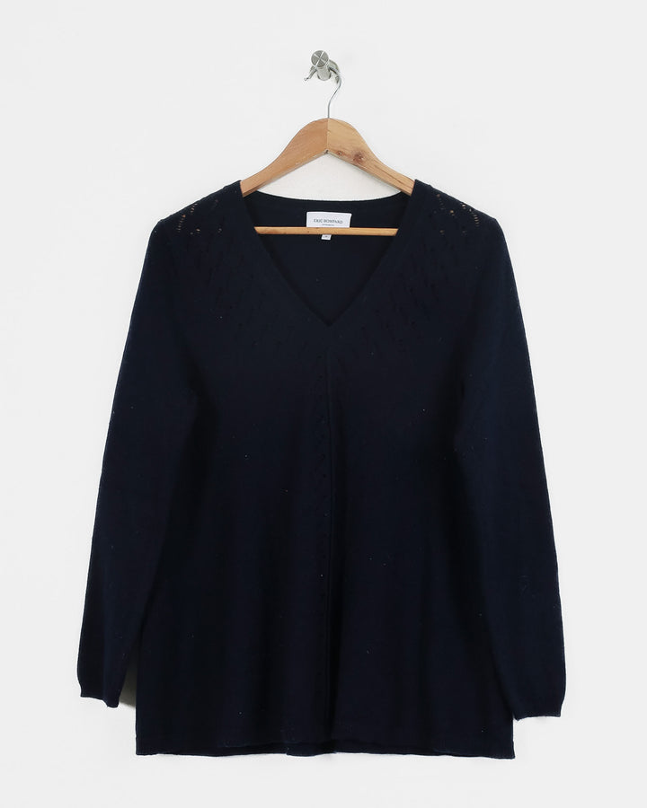 Eric Bompard Col V Bleu
