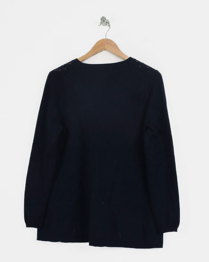 Eric Bompard Col V Bleu