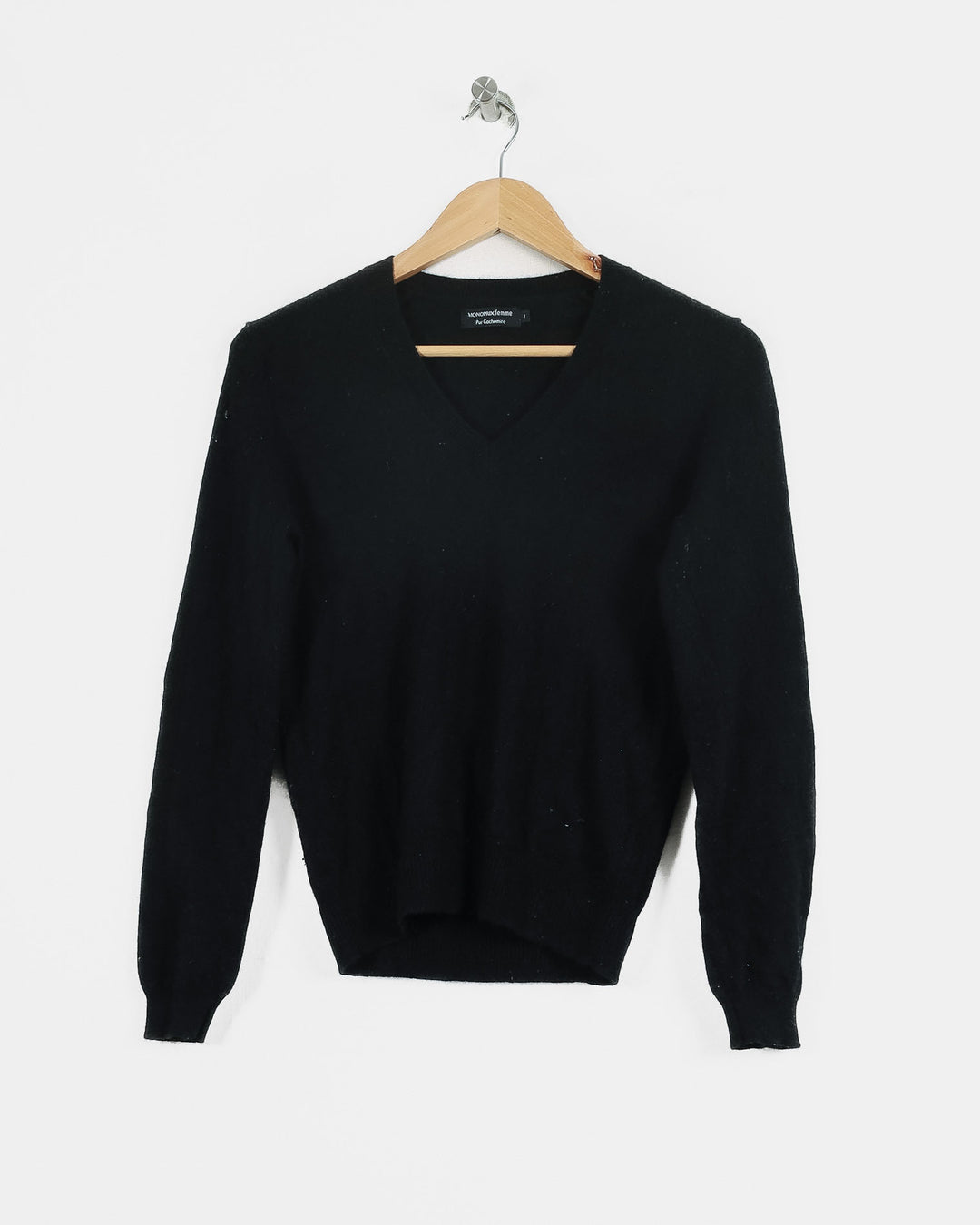 Monoprix Col V Noir