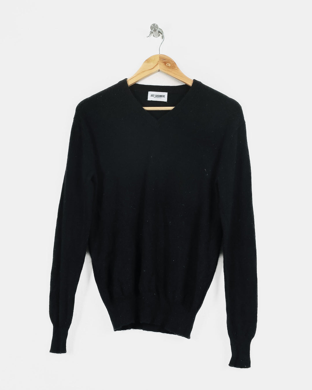 Just Cashmere Col V Noir